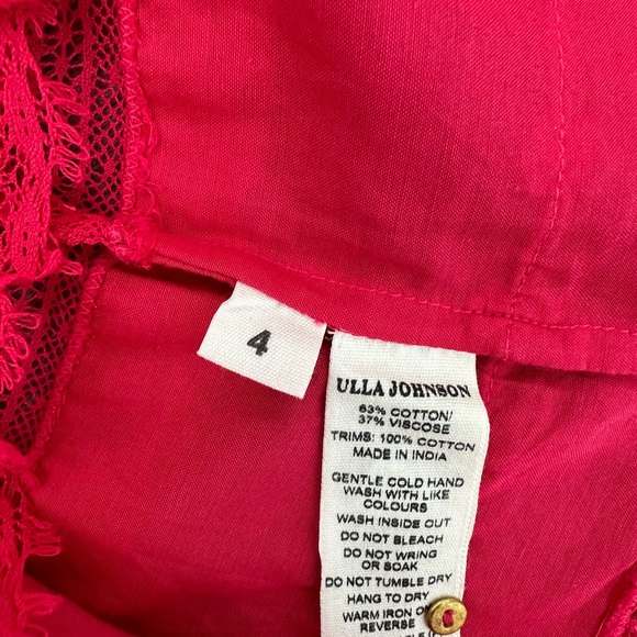 Ulla Johnson Pink Ruffled Blouse - Picture 11 of 11